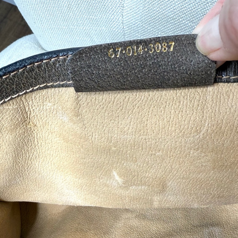 Gucci Beige GG Canvas Crossbody with Green and Red Web Stripe and Brown Trim - Picture 16 of 16